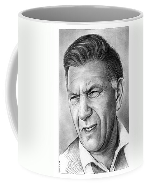 Actor Coffee Mug featuring the drawing Jack Klugman by Greg Joens