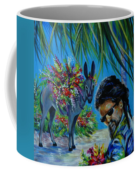 Travel Coffee Mug featuring the painting Jamaica.Part One by Anna Duyunova