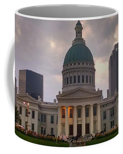 History Coffee Mug featuring the photograph Jefferson Memorial Bldg by Chris Tarpening