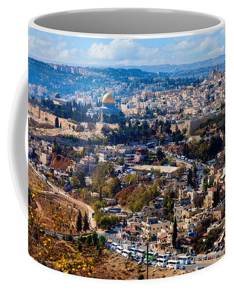 City Coffee Mug featuring the photograph Jerusalem by Alexey Stiop