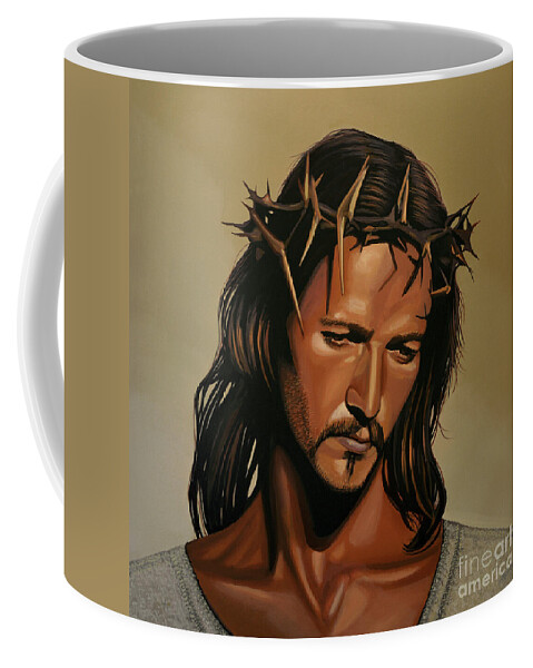 Jesus Christ Coffee Mug featuring the painting Jesus Christ Superstar by Paul Meijering
