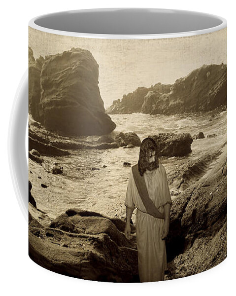 Alex-acropolis-calderon Coffee Mug featuring the photograph Jesus Walks Among Angels by Acropolis De Versailles