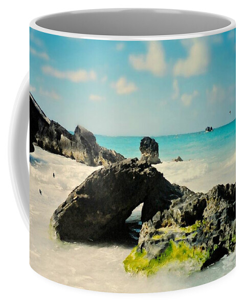 Bermuda Coffee Mug featuring the photograph Jobson's Cove Footprint by Diana Angstadt