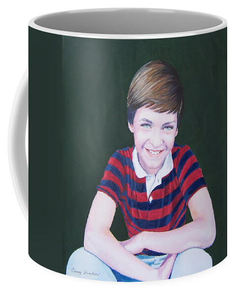 Child Coffee Mug featuring the mixed media JOE by Constance Drescher