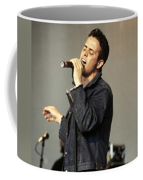 Appearance Coffee Mug featuring the photograph Joey McIntyre by Concert Photos