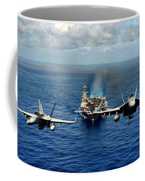 U.s. Navy Coffee Mug featuring the photograph John C. Stennis Carrier Strike Group by Mountain Dreams