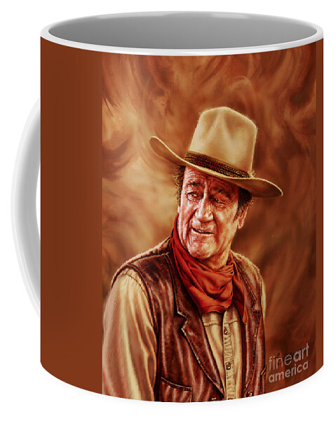 Portrait Coffee Mug featuring the painting American Hero #2 by Dick Bobnick