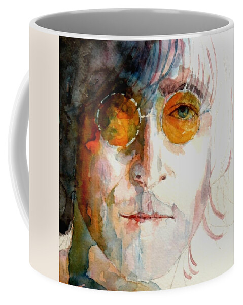John Lennon Coffee Mug featuring the painting John Winston Lennon by Paul Lovering