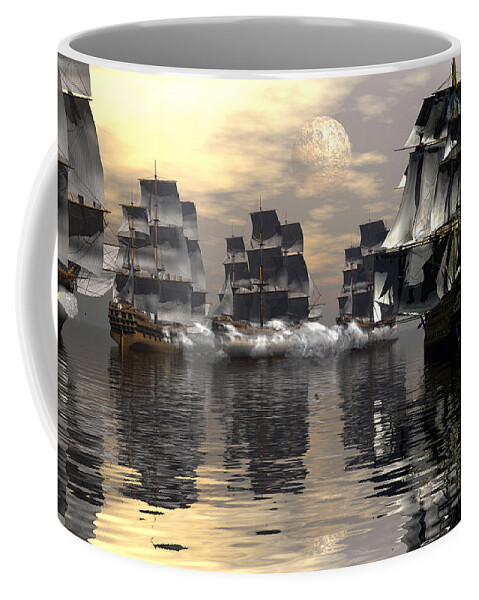 Bryce Coffee Mug featuring the digital art Joining the fray by Claude McCoy