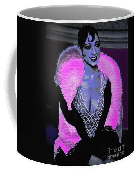 Josephine Baker Coffee Mug featuring the photograph Josephine Baker the Original Flapper by Saundra Myles