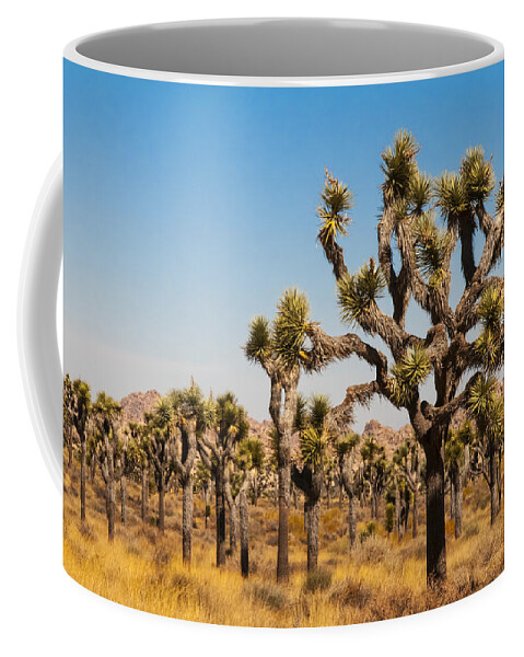 Joshua Tree Coffee Mug featuring the photograph Joshua Trees by Penny Lisowski