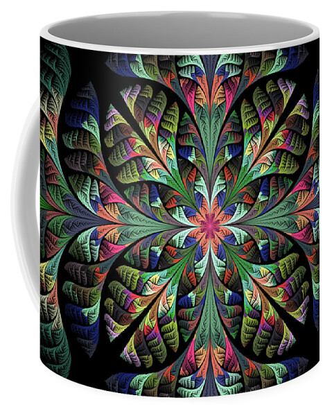 Fractal Coffee Mug featuring the digital art Julia by Sandy Keeton