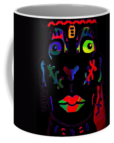 Jungle Man Coffee Mug featuring the mixed media Jungle Man by Natalie Holland