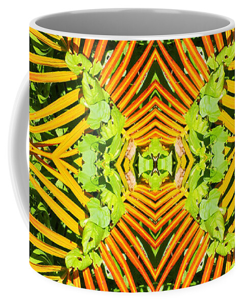 Kaleidoscope Coffee Mug featuring the photograph Jungle Pattern by Iryna Goodall