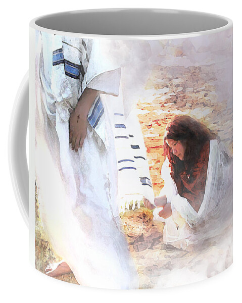 Just One Touch Coffee Mug featuring the digital art Just One Touch by Jennifer Page
