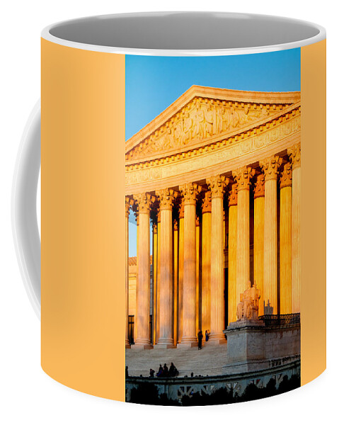 Washington Dc Coffee Mug featuring the photograph Justice for All by Greg Fortier