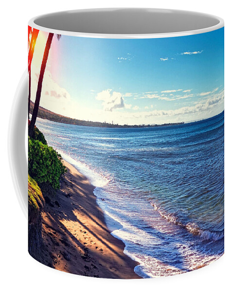 Hawaii Coffee Mug featuring the photograph Kaanapali Beach by Lars Lentz