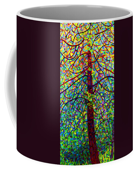 Art Coffee Mug featuring the painting Kaleidoscope by Mandy Budan