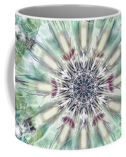 Kaleidoscope Coffee Mug featuring the digital art Kaleidoscope by Savannah Gibbs