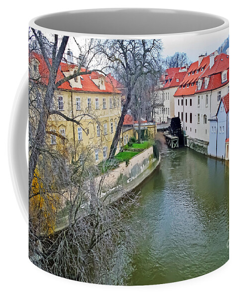 Travel Coffee Mug featuring the photograph Kampa Island of Lesser Town by Elvis Vaughn