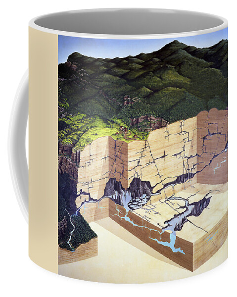 Illustration Coffee Mug featuring the painting Karst by Chase Studio