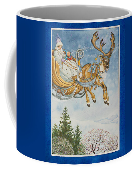 Snow Queen Coffee Mug featuring the painting Kay and the Snow Queen by Lynn Bywaters