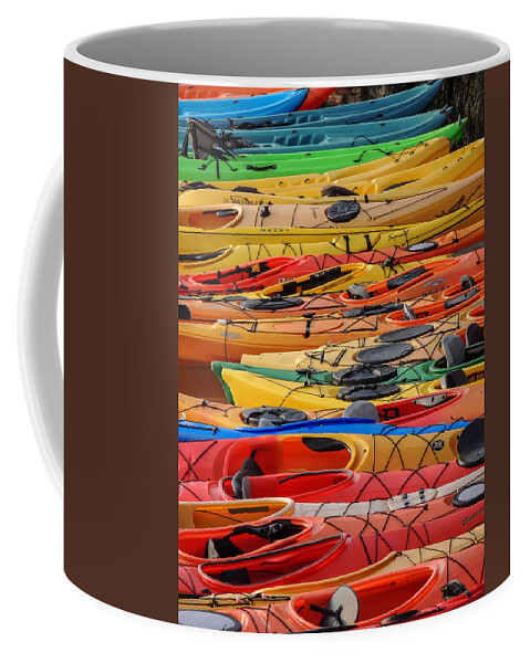 Boats Coffee Mug featuring the photograph Kayak Spectrum by Robert Mitchell