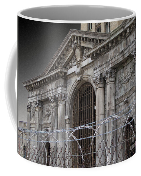 Detroit Coffee Mug featuring the photograph Keep Out by Ann Horn