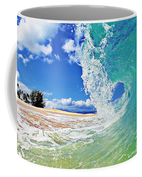 Ocean Coffee Mug featuring the photograph Keiki Beach Wave by Paul Topp