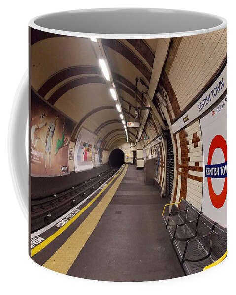 Tube Coffee Mug featuring the photograph Kentish Town Tube Station by Nicky Jameson