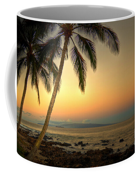 Kihei Coffee Mug featuring the photograph Kihei Palm Sunrise by Kelly Wade