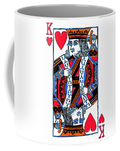 Card Coffee Mug featuring the photograph King of Hearts 20140301 by Wingsdomain Art and Photography