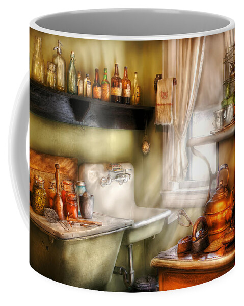 Chef Coffee Mug featuring the photograph Kitchen - Momma's Kitchen by Mike Savad