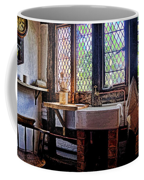 Kitchen Coffee Mug featuring the photograph Kitchen sink by Ron Harpham