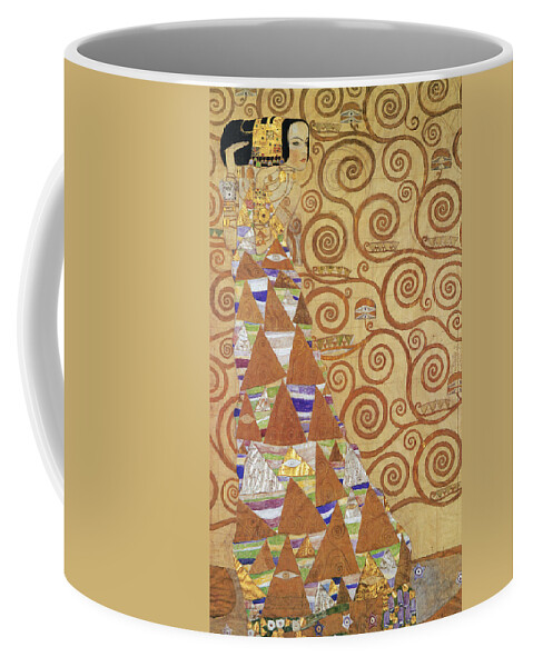 1905 Coffee Mug featuring the painting Klimt Expectation by Granger