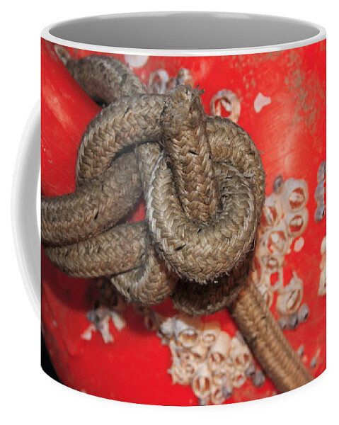 Adriatic Coffee Mug featuring the photograph Knots and red buoy by Ulrich Kunst And Bettina Scheidulin