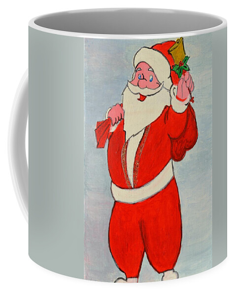 Santa Clause Coffee Mug featuring the painting Kurdish Santa Clause by Magdalena Frohnsdorff