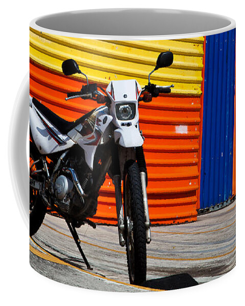 Transportation Coffee Mug featuring the photograph La Motocicleta by Melinda Ledsome