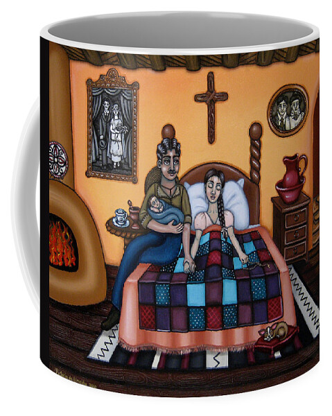 Doulas Coffee Mug featuring the painting La Partera or The Midwife by Victoria De Almeida