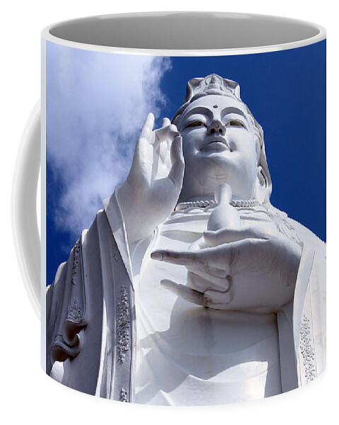 Lady Buddha Coffee Mug featuring the photograph Lady Buddha Vietnam by Samantha Delory