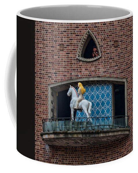 England Coffee Mug featuring the photograph Lady Godiva and Peeping Tom by Dan McManus