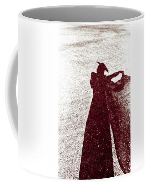Shadow Coffee Mug featuring the photograph Lady in Red by Caitlyn Grasso