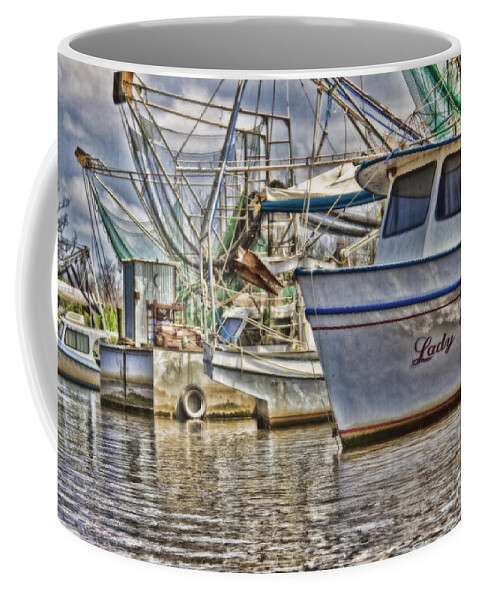 Shrimp Boat Coffee Mug featuring the photograph Lady Vera by Scott Pellegrin
