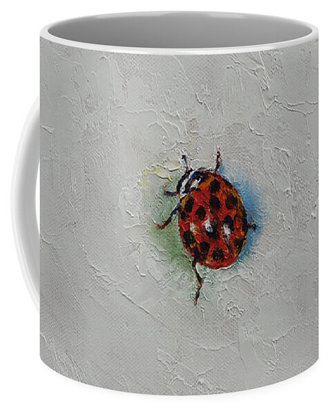 Ladybug Coffee Mug featuring the painting Ladybug by Michael Creese