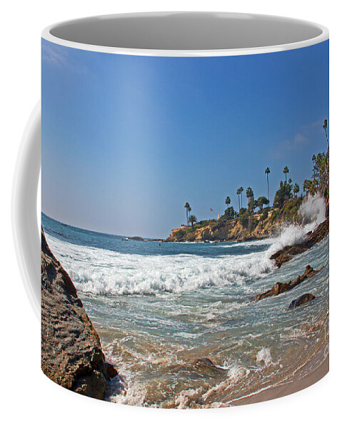 Southern California Coffee Mug featuring the photograph Laguna Beach by Kelly Holm