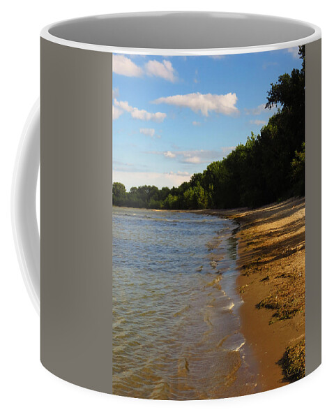 Lake Erie Coffee Mug featuring the photograph Lake Erie Shore 3 by Shawna Rowe