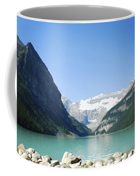 Lake Louise Coffee Mug featuring the photograph Lake Louise Alberta Canada by Terry DeLuco