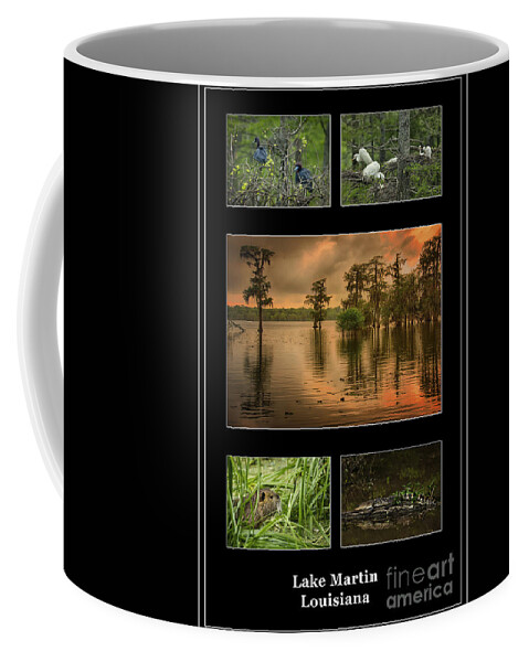 Lake Martin Louisiana Poster Coffee Mug featuring the photograph Lake Martin Louisiana Poster by Priscilla Burgers
