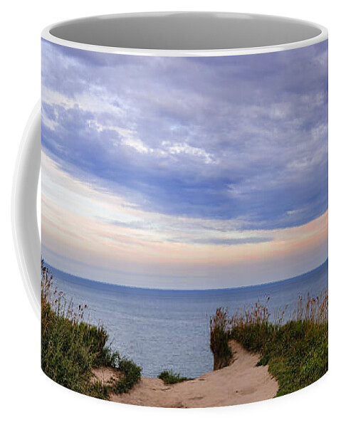Landscape Coffee Mug featuring the photograph Lake Ontario at Scarborough Bluffs by Elena Elisseeva
