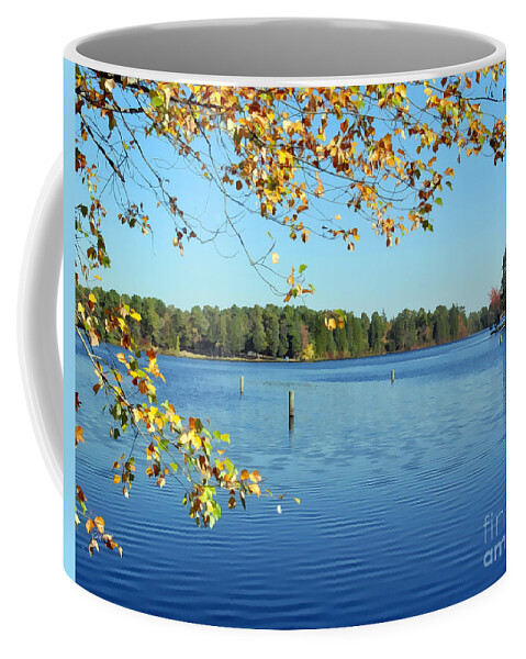 Landscape Coffee Mug featuring the photograph Lakehurst lake by Sami Martin
